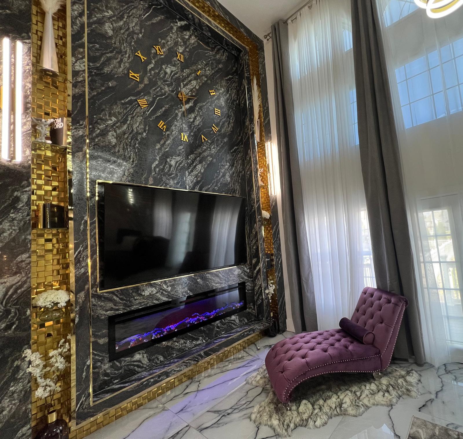 After: styled dining and lounge area